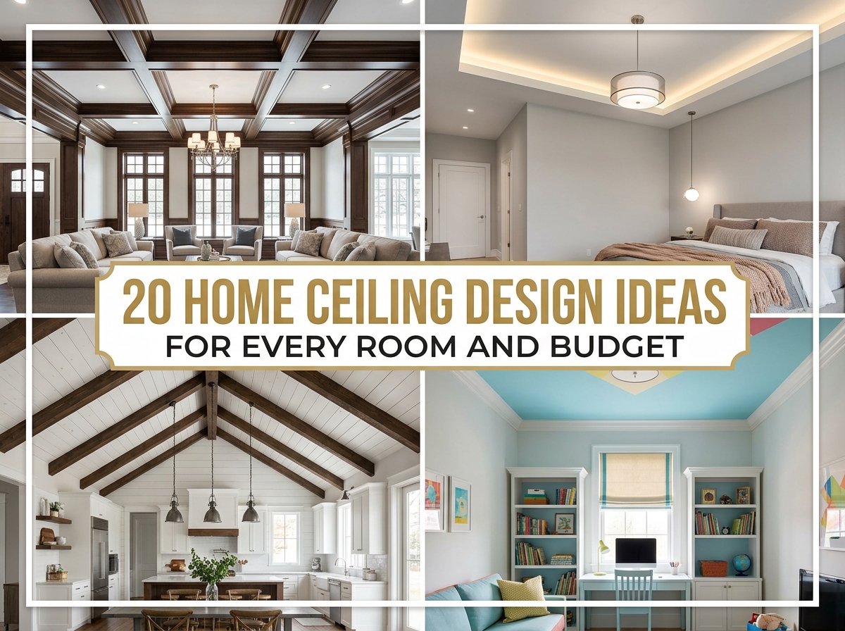 20 Home Ceiling Design Ideas for Every Room and Budget