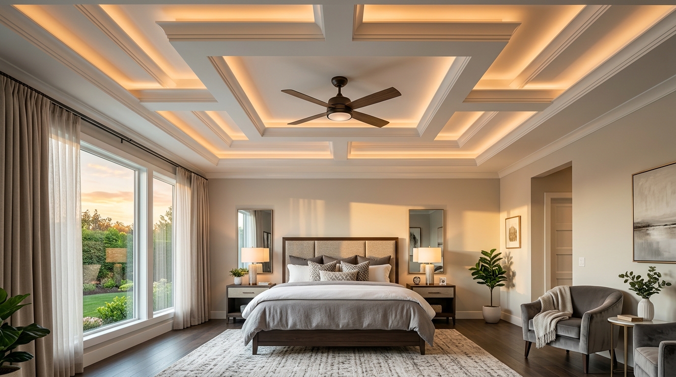 25 Bedroom POP Ceiling Design Ideas 2026: Modern, Simple, Luxury & Fan-Friendly